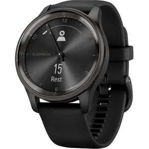 Garmin vívomove Trend - 40 mm - zwart - smart watch met band - silicone - afmeting pols: 125-190 mm - monochroom - Bluetooth, ANT+ - 28.3 g Garmin vívomove Trend - 40 mm - zwart - smart watch met band - silicone - afmeting pols: 125-190 mm - monochroom - Bluetooth, ANT+ - 28.3 g