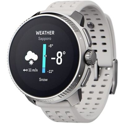 Suunto Smartwatch Race 36 mm Birch met witte siliconen horlogeband Suunto Smartwatch Race 36 mm Birch met witte siliconen horlogeband