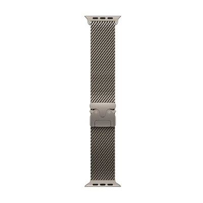 Apple Milanese Gesp voor Apple Watch 49 mm Titanium Natuurlijk Groot Apple Milanese Gesp voor Apple Watch 49 mm Titanium Natuurlijk Groot