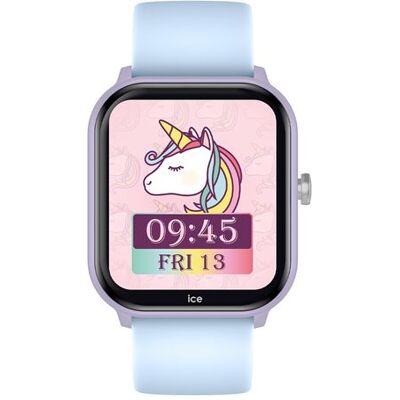 Ice-Watch Ice Watch Smartwatch Smart Junior 3.0 35,4 mm Soft Blue met Paars bandje Ice-Watch Ice Watch Smartwatch Smart Junior 3.0 35,4 mm Soft Blue met Paars bandje