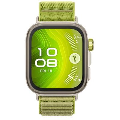 Huawei Smartwatch Watch Fit 4 Pro Bluetooth 44.5 mm Grijs met Groene stoffen band Huawei Smartwatch Watch Fit 4 Pro Bluetooth 44.5 mm Grijs met Groene stoffen band