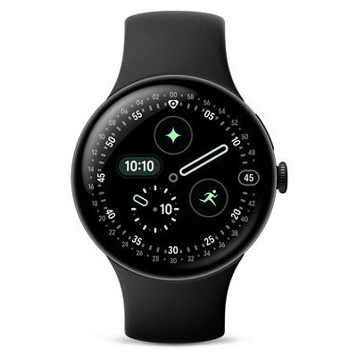 Google Smartwatch Pixel Watch 4 Bluetooth 45 mm Mat zwart met fluoroelastomeer Sportband Obsidian Google Smartwatch Pixel Watch 4 Bluetooth 45 mm Mat zwart met fluoroelastomeer Sportband Obsidian