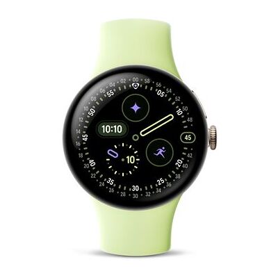 Google Smartwatch Pixel Watch 4 4G 41 mm Goud met fluoroelastomeer sportband Lemongrass Google Smartwatch Pixel Watch 4 4G 41 mm Goud met fluoroelastomeer sportband Lemongrass