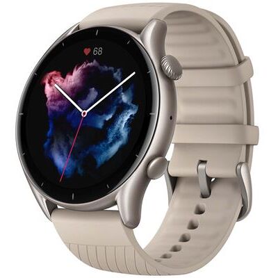 Amazfit GTR 3 - Smart watch met riem - silicone - moonlight gray - afmeting pols: 155-218 mm - display 1.39" - Bluetooth - 32 g Amazfit GTR 3 - Smart watch met riem - silicone - moonlight gray - afmeting pols: 155-218 mm - display 1.39" - Bluetooth - 32 g