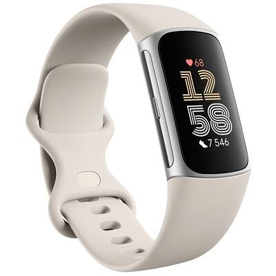 Fitbit Activity Tracker Charge 6 Porselein en Zilver Fitbit Activity Tracker Charge 6 Porselein en Zilver