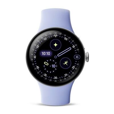 Google Smartwatch Pixel Watch 4 4G 41 mm Gepolijst zilver met fluoroelastomeer Sportband Iris Google Smartwatch Pixel Watch 4 4G 41 mm Gepolijst zilver met fluoroelastomeer Sportband Iris