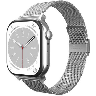 Just In Case Silksteel Strap Apple Watch 40/41/42 mm Zilver Just In Case Silksteel Strap Apple Watch 40/41/42 mm Zilver