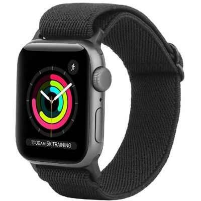 Just In Case Urban Textura Strap Apple Watch 40/41/42 mm Zwart Just In Case Urban Textura Strap Apple Watch 40/41/42 mm Zwart