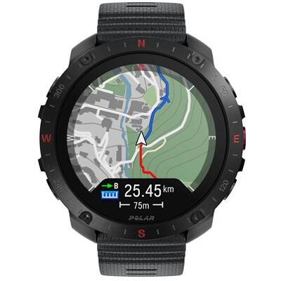 Polar Smartwatch Grit X2 Pro 35,3 mm Zwart met zwarte band Maat S L Polar Smartwatch Grit X2 Pro 35,3 mm Zwart met zwarte band Maat S L