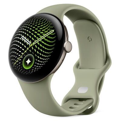 Google Smartwatch Pixel Watch 5 45 mm Bluetooth Goud en groene rubberen sportband Google Smartwatch Pixel Watch 5 45 mm Bluetooth Goud en groene rubberen sportband