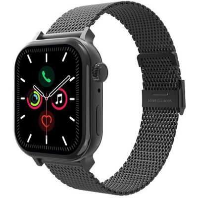Just In Case Silksteel Strap Apple Watch 40/41/42 mm Zwart Just In Case Silksteel Strap Apple Watch 40/41/42 mm Zwart