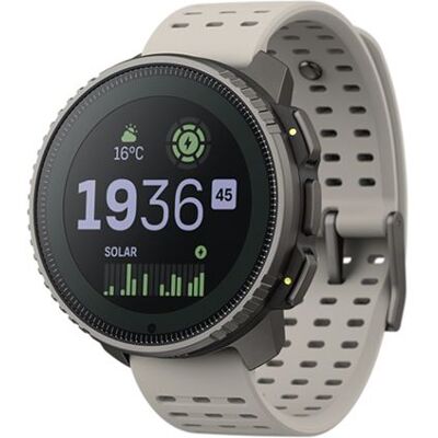 Suunto Vertical Titanium Solar Sand aangesloten horloge met Beige siliconen band Suunto Vertical Titanium Solar Sand aangesloten horloge met Beige siliconen band