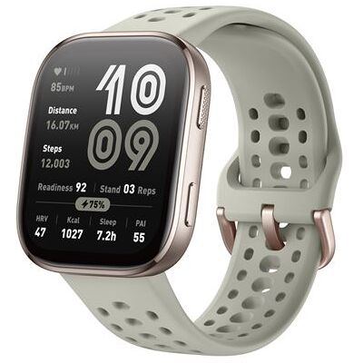 Amazfit Smartwatch Bip 6 Bluetooth 40 mm Stone met siliconen armband Grijs Amazfit Smartwatch Bip 6 Bluetooth 40 mm Stone met siliconen armband Grijs