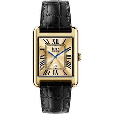 Ice-Watch Smartwatch Ice Smart TK 2.0 35 mm Bluetooth Goud met Croco lederen band Zwart Ice-Watch Smartwatch Ice Smart TK 2.0 35 mm Bluetooth Goud met Croco lederen band Zwart
