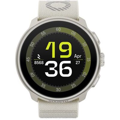 Suunto Run - Lichtgrijze vezelversterkte polyamide - sporthorloge met riem - nylon - lichtgrijs - afmeting band: M/L - display 1.32" - Bluetooth - 36 g - rijpgrijs Suunto Run - Lichtgrijze vezelversterkte polyamide - sporthorloge met riem - nylon - lichtgrijs - afmeting band: M/L - display 1.32" - Bluetooth - 36 g - rijpgrijs