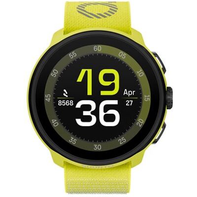 Suunto Run - Limoen gele glasvezelversterkte polyamide - sporthorloge met riem - nylon - afmeting band: M/L - display 1.32" - Bluetooth - 36 g - limoen Suunto Run - Limoen gele glasvezelversterkte polyamide - sporthorloge met riem - nylon - afmeting band: M/L - display 1.32" - Bluetooth - 36 g - limoen