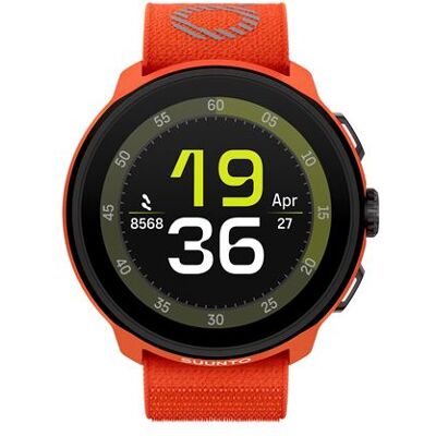 Suunto Run - Koraaloranje glasvezelversterkte polyamide - sporthorloge met riem - nylon - koraal oranje - afmeting band: M/L - display 1.32" - Bluetooth - 36 g - koraaloranje Suunto Run - Koraaloranje glasvezelversterkte polyamide - sporthorloge met riem - nylon - koraal oranje - afmeting band: M/L - display 1.32" - Bluetooth - 36 g - koraaloranje