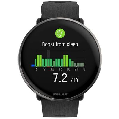 Polar Smartwatch Ignite 3 Titan Zwart Siliconen horlogeband Polar Smartwatch Ignite 3 Titan Zwart Siliconen horlogeband