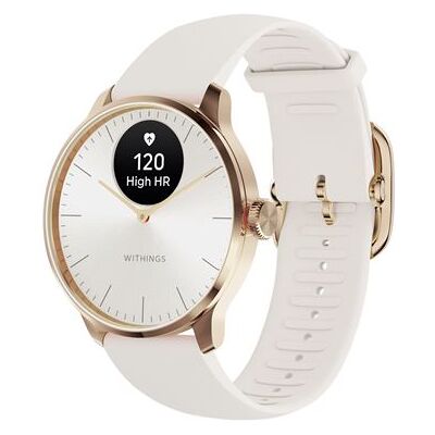 Withings Smartwatch ScanWatch Light 37 mm Wit en Goud Withings Smartwatch ScanWatch Light 37 mm Wit en Goud