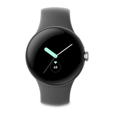 Google Pixel Watch LTE Zilver met Charcoal Sport Band Google Pixel Watch LTE Zilver met Charcoal Sport Band