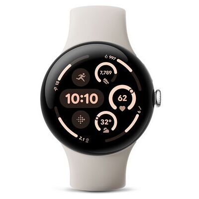 Google Smartwatch Pixel Watch 3 LTE 45 mm Porselein Wit Google Smartwatch Pixel Watch 3 LTE 45 mm Porselein Wit