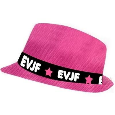 Trilby-hoed voor vrijgezellenfeest volwassene roze Trilby-hoed voor vrijgezellenfeest volwassene roze