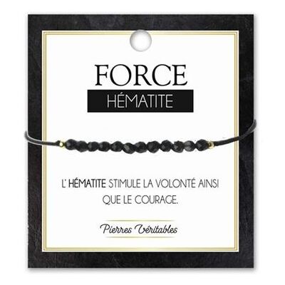 Armband van natuurlijke hematietstenen Armband van natuurlijke hematietstenen