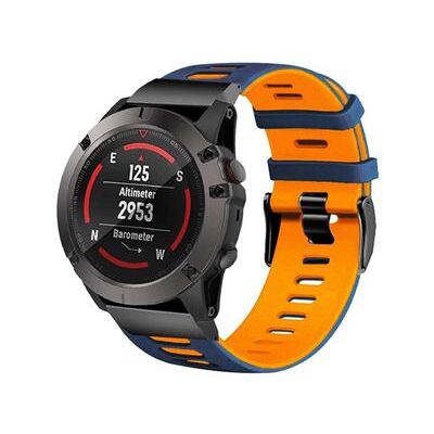 Armband SZSMART Pioneer- voor Garmin Descent Gi Solar blauw en oranje Armband SZSMART Pioneer- voor Garmin Descent Gi Solar blauw en oranje