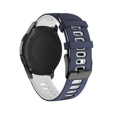 Armband SZSMART Pioneer- voor Garmin Vivomove Hr donkerblauw en wit Armband SZSMART Pioneer- voor Garmin Vivomove Hr donkerblauw en wit