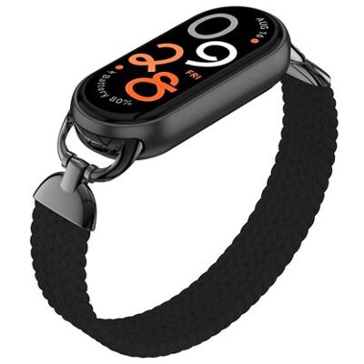 Armband SZSMART Stijlvol gevlochten nylon bandje voor Xiaomi 9 Zwart Armband SZSMART Stijlvol gevlochten nylon bandje voor Xiaomi 9 Zwart