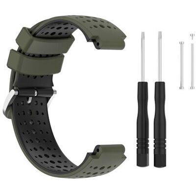 Armband SZSMART Garmin Forerunner 220, 230, 235, 630, 620, 735XT siliconen horlogebandje - Groen Armband SZSMART Garmin Forerunner 220, 230, 235, 630, 620, 735XT siliconen horlogebandje - Groen