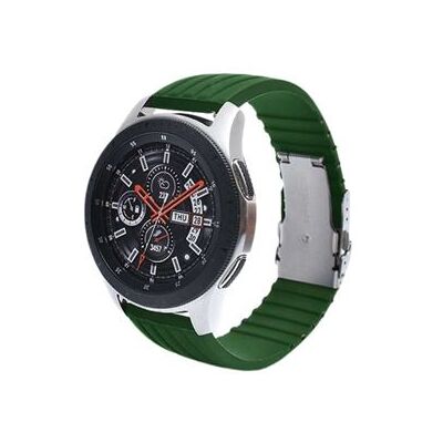 Armband SZSMART Siliconen met streepjes, verstelbaar voor Ticwatch S2, groen Armband SZSMART Siliconen met streepjes, verstelbaar voor Ticwatch S2, groen