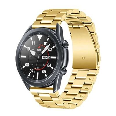 Armband SZSMART Roestvrijstalen polsband, verstelbaar, goudkleurig, voor Samsung Gear S2 Classic Armband SZSMART Roestvrijstalen polsband, verstelbaar, goudkleurig, voor Samsung Gear S2 Classic
