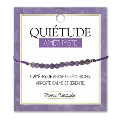 Armband met echte natuurlijke amethiststeen zwart Armband met echte natuurlijke amethiststeen zwart