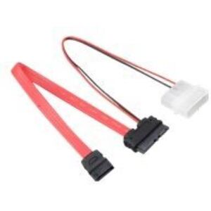 Akasa - SATA-kabel - Slimline SATA (V) naar SATA, 4-pins intern vermogen (5 V) - 20 cm Akasa - SATA-kabel - Slimline SATA (V) naar SATA, 4-pins intern vermogen (5 V) - 20 cm