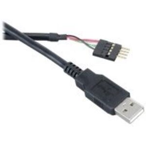 Akasa EXUSBIE-40 - USB-kabel - USB (M) - USB 2.0 - 40 cm - zwart Akasa EXUSBIE-40 - USB-kabel - USB (M) - USB 2.0 - 40 cm - zwart