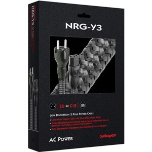 Audioquest NRG-Y3 PC-voedingskabel 1 m Zwart Audioquest NRG-Y3 PC-voedingskabel 1 m Zwart