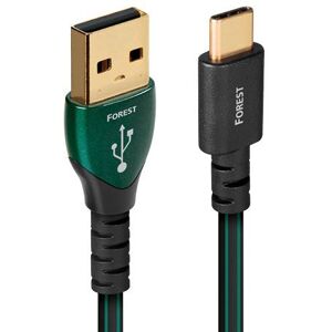 Audioquest USB-A USB-C Bos 1,5 m kabel Groen en Zwart Audioquest USB-A USB-C Bos 1,5 m kabel Groen en Zwart