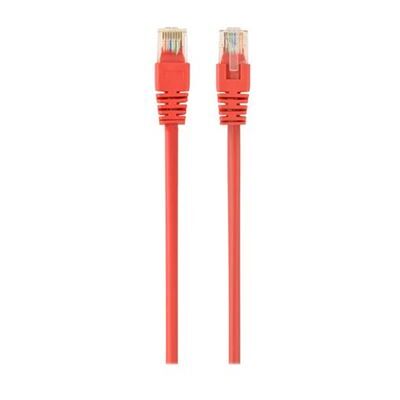 Gembird - Verbindingskabel - RJ-45 (M) naar RJ-45 (M) - 1 m - CAT 5e - gevormd - rood Gembird - Verbindingskabel - RJ-45 (M) naar RJ-45 (M) - 1 m - CAT 5e - gevormd - rood