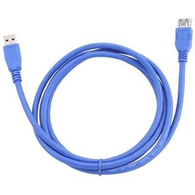 Gembird - USB-verlengkabel - USB type A (M) naar USB type A (V) - USB 3.0 - 1.8 m - gevormd - blauw Gembird - USB-verlengkabel - USB type A (M) naar USB type A (V) - USB 3.0 - 1.8 m - gevormd - blauw