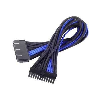 SilverStone PP07 - Stroomverlengkabel - 24-pins ATX (V) naar 24-pins ATX (M) - 30 cm - zwart/blauw SilverStone PP07 - Stroomverlengkabel - 24-pins ATX (V) naar 24-pins ATX (M) - 30 cm - zwart/blauw