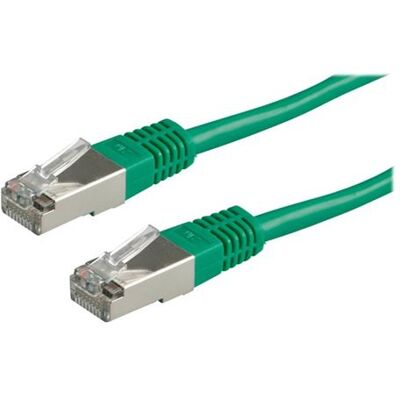 Secomp Roline - Verbindingskabel - RJ-45 (M) naar RJ-45 (M) - 3 m - SF/UTP - CAT 5e - gevormd - groen Secomp Roline - Verbindingskabel - RJ-45 (M) naar RJ-45 (M) - 3 m - SF/UTP - CAT 5e - gevormd - groen