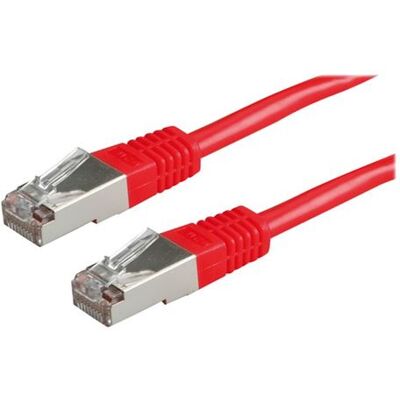 Secomp Roline - Verbindingskabel - RJ-45 (M) naar RJ-45 (M) - 5 m - SF/UTP - CAT 5e - gevormd - rood Secomp Roline - Verbindingskabel - RJ-45 (M) naar RJ-45 (M) - 5 m - SF/UTP - CAT 5e - gevormd - rood