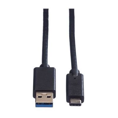 Roline - USB-kabel - USB type A (M) naar 24 pin USB-C (M) - USB 3.1 - 1 m - gevormd - zwart Roline - USB-kabel - USB type A (M) naar 24 pin USB-C (M) - USB 3.1 - 1 m - gevormd - zwart