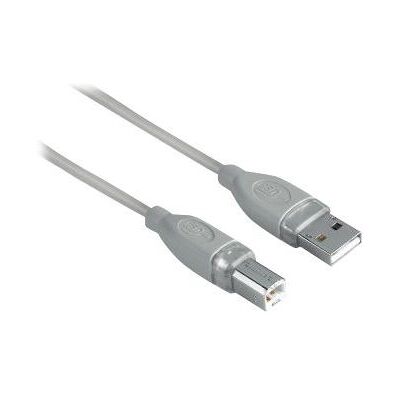Hama - USB-kabel - USB (M) naar USB type B (M) - 3 m - grijs Hama - USB-kabel - USB (M) naar USB type B (M) - 3 m - grijs