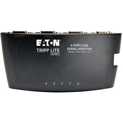 Eaton Tripp Lite Series Keyspan High Speed 4 Port USB to DB9 Serial Adapter Hub - Seriële adapter - USB - RS-232 x 4 - zwart Eaton Tripp Lite Series Keyspan High Speed 4 Port USB to DB9 Serial Adapter Hub - Seriële adapter - USB - RS-232 x 4 - zwart