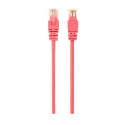 Gembird - Verbindingskabel - RJ-45 (M) naar RJ-45 (M) - 3 m - UTP - CAT 5e - gevormd - roze Gembird - Verbindingskabel - RJ-45 (M) naar RJ-45 (M) - 3 m - UTP - CAT 5e - gevormd - roze