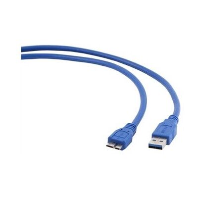 Gembird Cablexpert CCP-mUSB3-AMBM-0.5M - USB-kabel - micro-USB type B (M) naar USB type A (M) - USB 3.0 - 50 cm - gevormd Gembird Cablexpert CCP-mUSB3-AMBM-0.5M - USB-kabel - micro-USB type B (M) naar USB type A (M) - USB 3.0 - 50 cm - gevormd