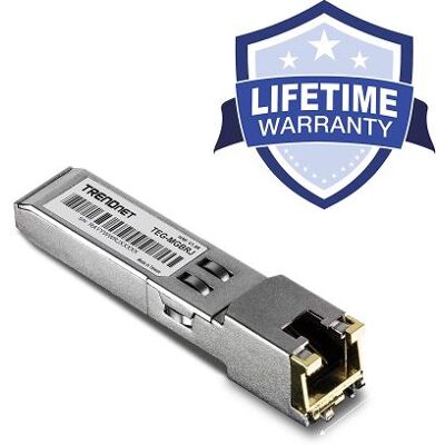 TRENDnet TEG MGBRJ - Version v1.0R - SFP (mini-GBIC) transceivermodule - 1GbE - 1000Base-T - RJ-45 - maximaal 100 m - TAA Compliant TRENDnet TEG MGBRJ - Version v1.0R - SFP (mini-GBIC) transceivermodule - 1GbE - 1000Base-T - RJ-45 - maximaal 100 m - TAA Compliant