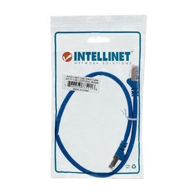 Intellinet Network Patch Cable, Cat6, 0.5m, Blue, Copper, S/FTP, LSOH / LSZH, PVC, RJ45, Gold Plated Contacts, Snagless, Booted, Lifetime Warranty, Polybag - Netwerkkabel - RJ-45 (M) naar RJ-45 (M) - 50 cm - SFTP, PiMF - CAT 6 - halogeenvrij, gevormd - bl Intellinet Network Patch Cable, Cat6, 0.5m, Blue, Copper, S/FTP, LSOH / LSZH, PVC, RJ45, Gold Plated Contacts, Snagless, Booted, Lifetime Warranty, Polybag - Netwerkkabel - RJ-45 (M) naar RJ-45 (M) - 50 cm - SFTP, PiMF - CAT 6 - halogeenvrij, gevormd - bl
